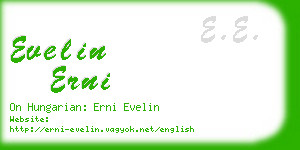 evelin erni business card